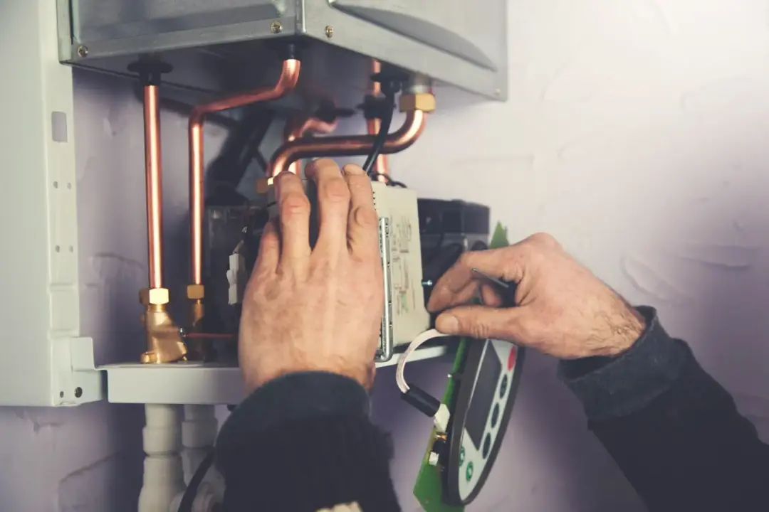 Boiler inspection and repair in a home